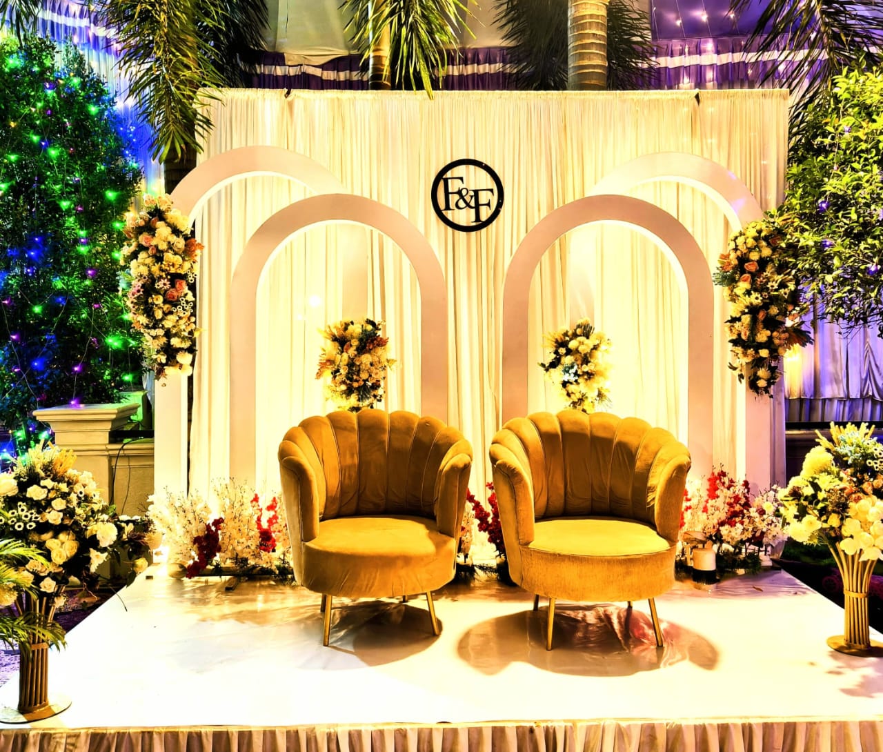 Engagement stage decor Kerala