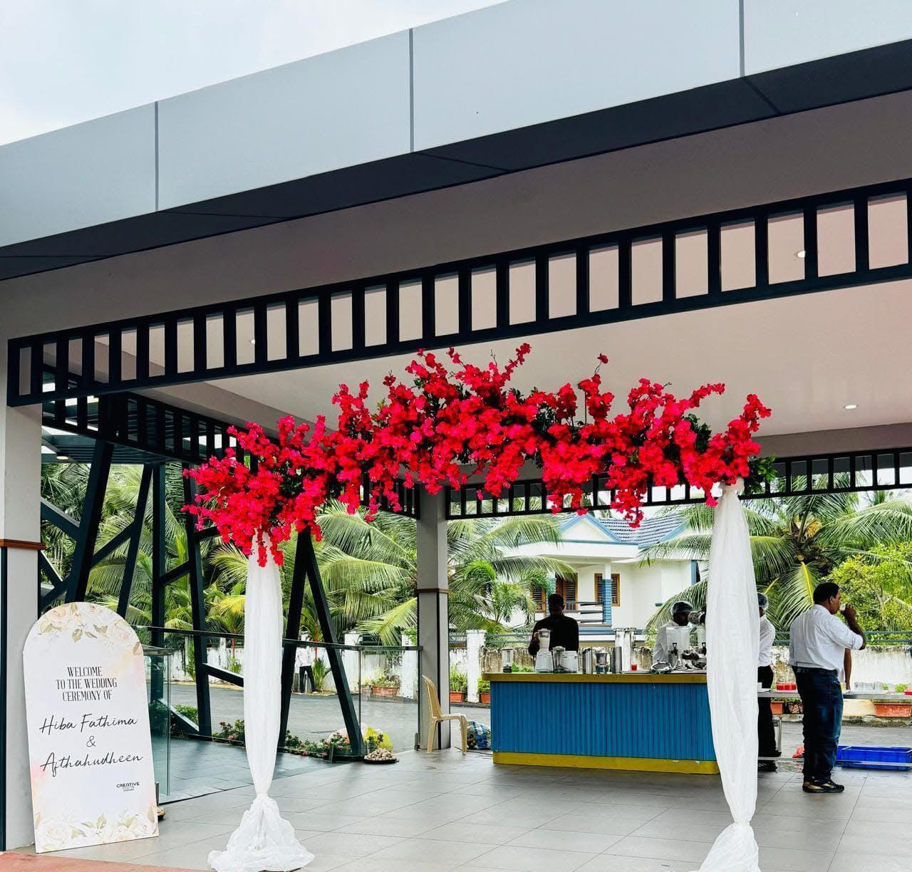 Outdoor celebration setup by Creative Events by Apollo in Kerala