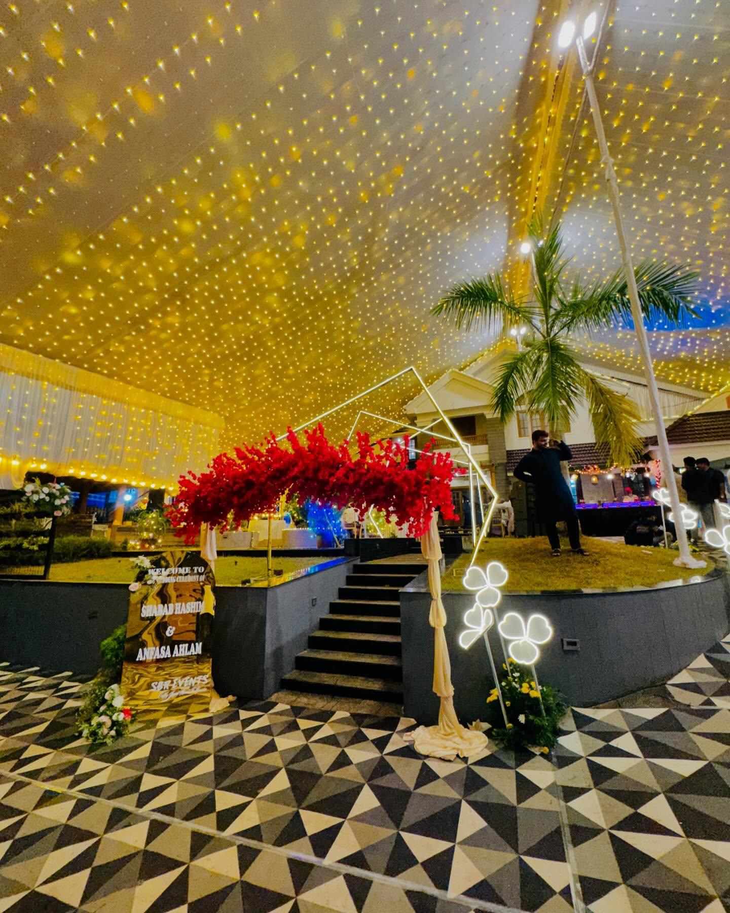 Outdoor celebration decoration